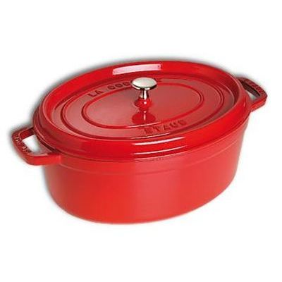 [57659865] STAUB COCOTTE OVALE CERISE 31CM  5.50L
