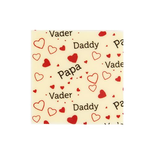 [08033615] 2011025 PLAQUE CARRE 3.5CM PAPA216PCES ***S/CDE***