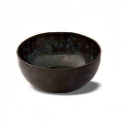 [57661145] LE COQ PHOBOS ZWART-BLAUWE STIPPEN KOM / SALADEKOM 18XH8.5CM STEENGOED - LPHO019NB263180