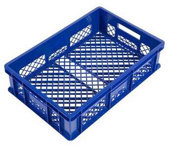 [70407982] BLAUWE PLASTIC SCHAAL 60X40 H15 VOLLEDIG OPENGEWERKT