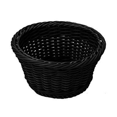 [62250505] SALEEN CORBEILLE NOIRE RONDE 18.5XH10CM