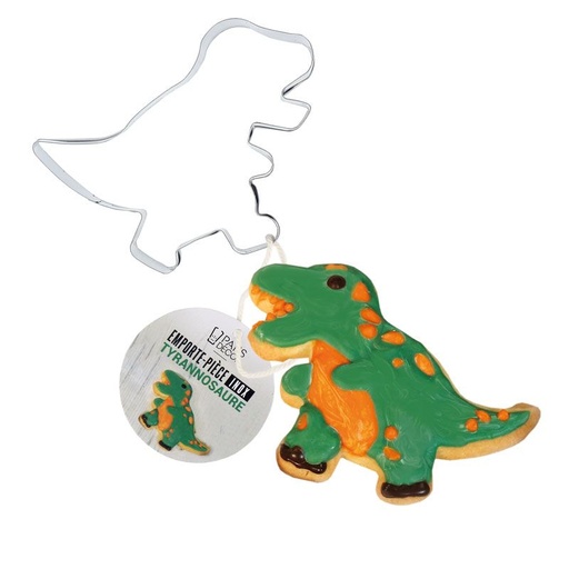 [08075551]  85MM STAINLESS STEEL DINOSAUR TYRANNOSAURUS COOKIE CUTTER