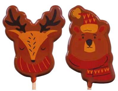[60700703] 065268 PCB BLISTERVERPAKKINGEN "LES FRILEUX" LOLLY'S EN VERPAKKING ONS 2 PATRONEN H.6,5CM 5X9STKS