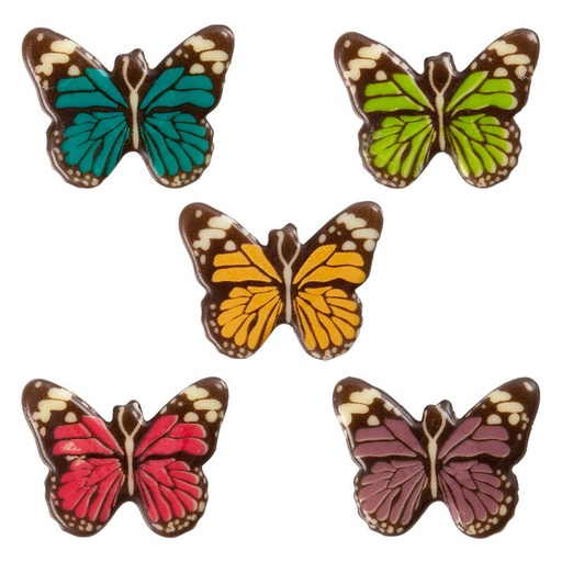 [08063195] 2034772 3.5X3CM 120 PCS CHOCOLATE MELTING BUTTERFLIES
