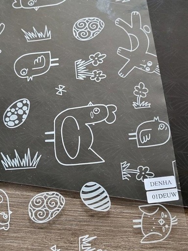 [54604055] EASY CUTTING BOX WITH TRANSPARENT PP FILM EASTER WHITE 60CMX50M