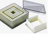 [70408732] EXOGLASS 9P CUTTER PLAIN SQUARES FROM 1.8 TO 9.5CM-CH871P