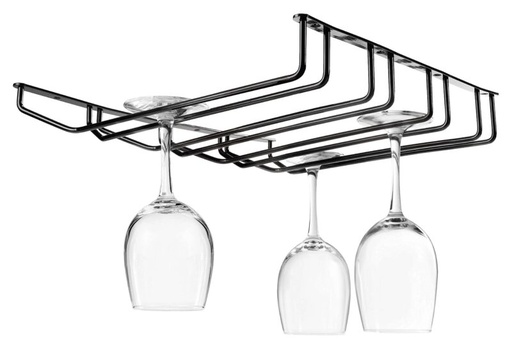 [54914176] LACOR RACK A VERRES GUN METAL QUADRUPLE - 34X34CM