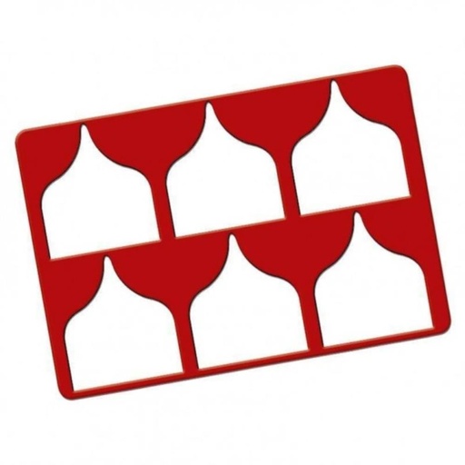 [70409088] SILICONE STENCILS LOG KNOT 290 X 195 X 2 MM 6 SULTAN IMPRINTS CHQ 040