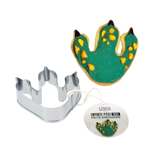[08075553] STAINLESS STEEL DINOSAUR PAW COOKIE CUTTER 70MM