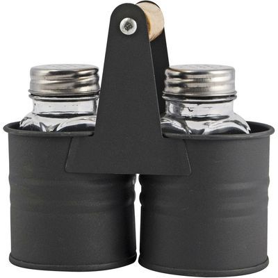 [57660177] S&P GLASS GRILLIN CUTLERY SET WITH GREY/WOOD STAND