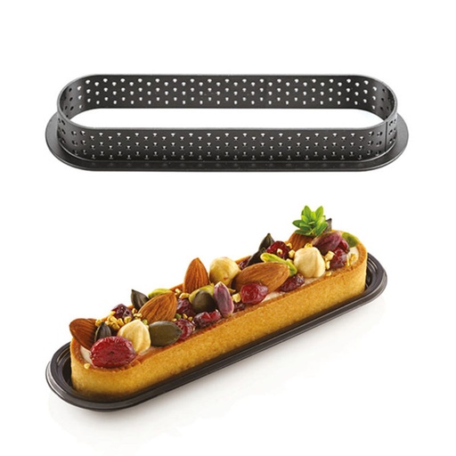 [51657438] SILIKOMART TART RING MOLD OBLONG 146X35MM H20MM