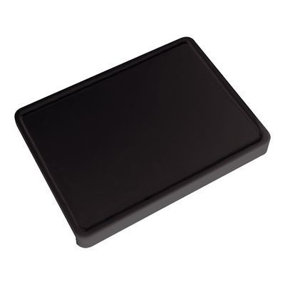 [57660508] CATERCHEF BLACK POLY BOARD 500X370 W/GUTTER + EDGE