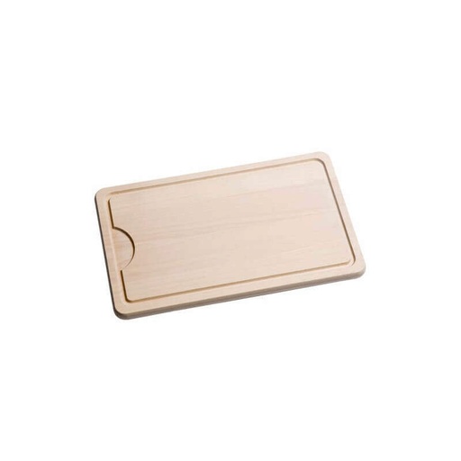 [57659381] BEECH WOODEN BOARD 45X30X2.5CM WITH GUTTER - 40PV4