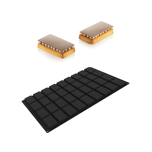 [51661584] SILIKOMART PROFESSIONELE ZWARTE VORM SQ095 RECHTHOEK 87X48CM H1.5CM