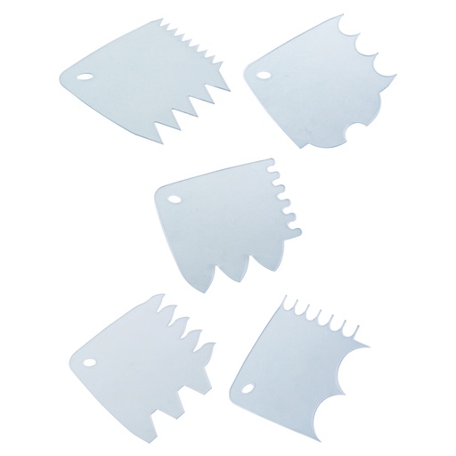 [54418799] SET 5 DECORATIESCHRAPERS VOOR IJS