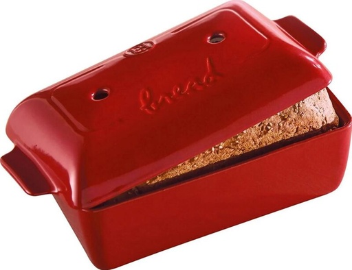 [55330026] EMILE HENRY RECHTE BROODVORM. ROOD 23X13X12CM-2.2L