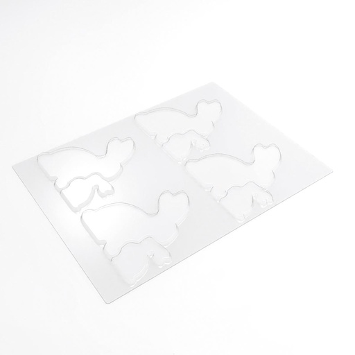 [08056397] 040150 PCB MOLDS RABBIT TABLETS FOR 8 PIECES 15X14 CM 2PCS ***S/CD***