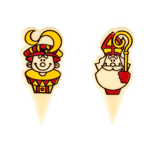 [08082205] 2036730 ASSORTMENT OF ST NICOLAS STICK-ON PLATE 90 PCES ***ON ORDER***