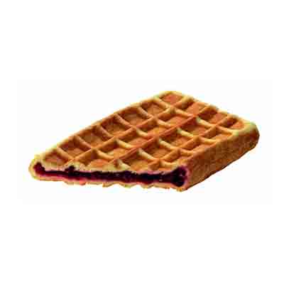 [02040330] VAMIX A20 WAFFLE FILLED WITH CHERRIES 14X8CM BAKED 24X160GR