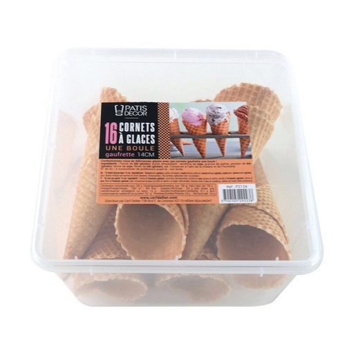 [08075539] WAFELKEGEL 1 BAL 14CM 16PCS