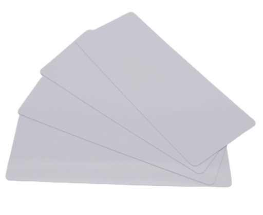 [57665017] EDIKIO CARTES PVC LONGUES BLANCHES - 120X50MM 100 PCES  0,50MM -POUR FLEX