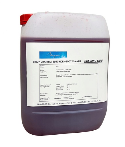 [07060924] DOUCY SIROP GRANITA BUBBLE GUM 10L