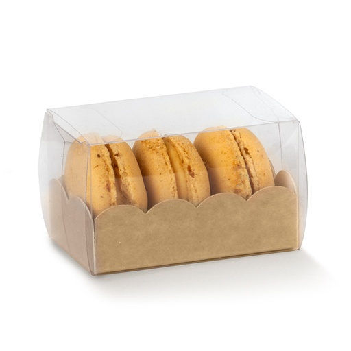 [60117360] ASTUCCIO MACARON CASE AVANA KRAFT BACKGROUND 8X5X5CM