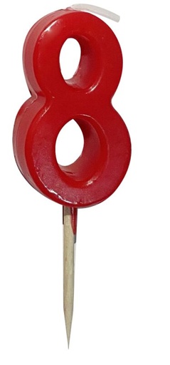 [53503318] NUMMERKAARS PM PIC ROOD N°8 12ST