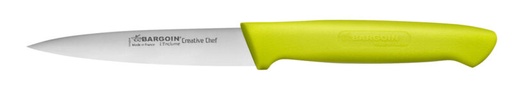 [70407980] FISCHER PARING KNIFE 10CM FLASH GREEN HANDLE OVERMOLD 11337-10
