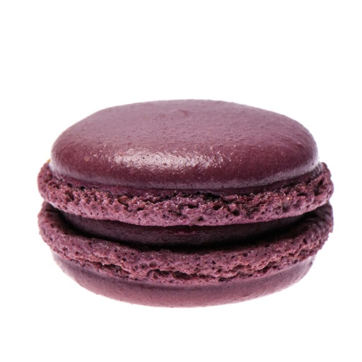 [02060145] ❄️M&A ZOETE MACARONS ZWARTE BESSEN Ø 4,5CM 70X20GR