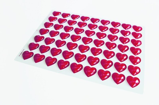 [08057101] 061272 PCB BLISTERS COEURS JE T AIME SOIT 126 EMPREINTES 3,6X3,3 CM 2PCES ***S/CD***