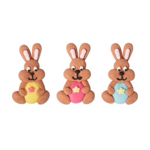 [08054776] 1054644 LAPIN AVEC OEUF 2,5X4 CM 144PCS ***S/CDE***