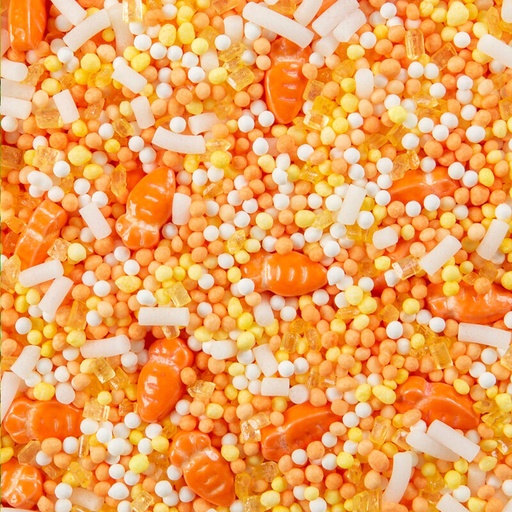 [08053938] 1085009 MIX DECORATION PÂQUES JAUNE/ORANGE EN SUCRE 600G