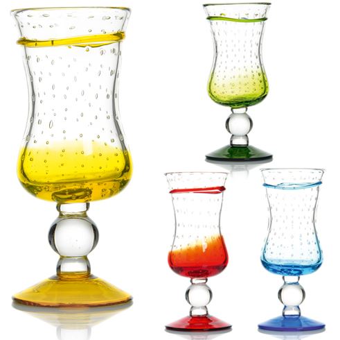 [71400010] VERRE HORIZON ALIZEE Ø20,5CM H8,5CM 35CL 4 COLORIS ASSORTIS