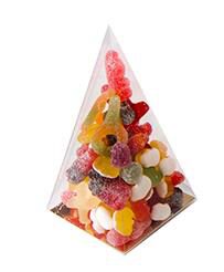 [60700296] BOITE PVC 200MY PYRAMIDE TRANSPARENT 70X70X150MM COLIS DE 10 PCES