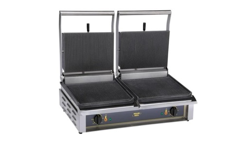 [32901052] ROLLER GRILL PANINI DOUBLE RAINURE 6000W/380-3