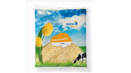 [06100024] VEPO GRATED EMMENTAL CHEESE 1KG
