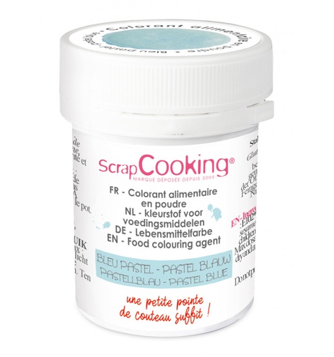 [08055651] SCRAPCOOKING HYDRO VOEDSELKLEURSTOF PASTELBLAUW 5GR