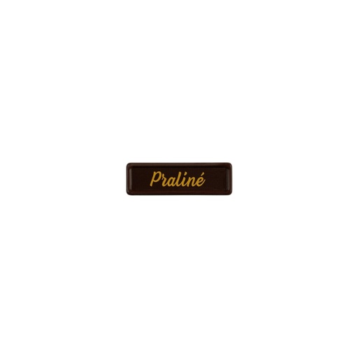 [08058393] 2002449 PLAQUETTE PRALINÉ 3,8X1,2 CM 300PCS 
