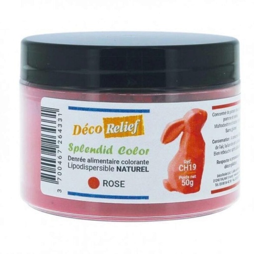 [70406968] NATUURLIJKE VETVERDUNBARE ROZE KLEURSTOF 50GR