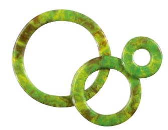 [08057120] 061295 PCB OPENWORK CIRCLES CB WALNUT BURR 3 SIZES 144PCS ***S/CD***