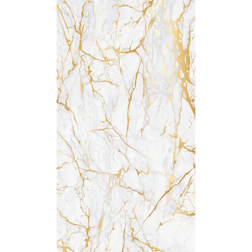 [08054338] 2075061 MARMER GOUD/WITTE CHOCOLADE BORDJE BREEK 30X12CM 8 STUKS ***S/CD***