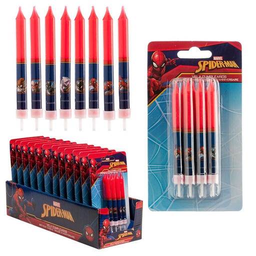 [08041710] SPIDERMAN VERJAARDAGSKAARSEN 8 STUKS