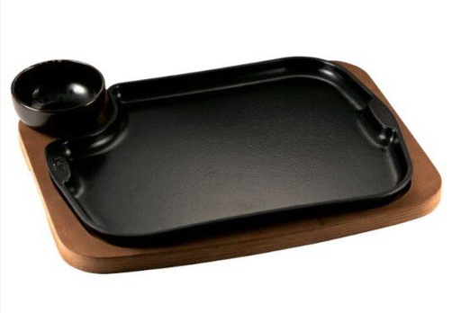 [60252010] ILSA CAST IRON PLATE 30X23 WITHOUT WOODEN BOARD + DISH