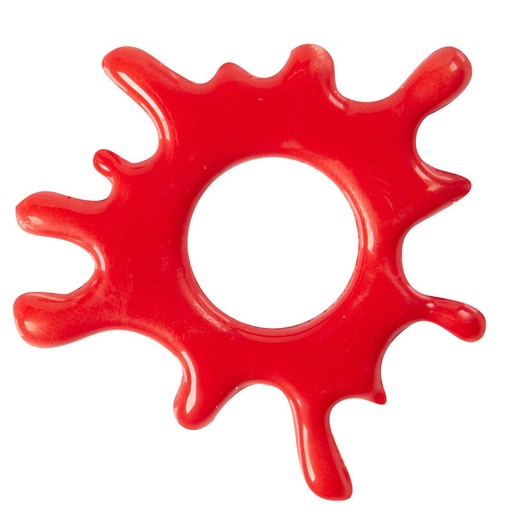 [08054050] *FF*2035136 55MM RED CHOCOLATE SPLASH BLOCK 75 PCES***S/CDE***