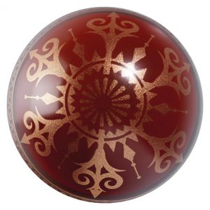 [08057878] 074189 PCB MOULES DEMI-BOULES CRISTAUX DORÉS POUR10 PIÈCES 2 DESIGNS Ø 5CM 10PCES ***S/CD***