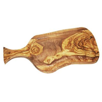 [57660162] EARTH OLIVE TREE CUTTING BOARD 40X25CM AND GUTTER