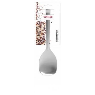[57659130] COMAS 18/10 STAINLESS STEEL RICE SPOON 28CM WITH HOOK