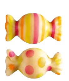 [08057109] 061280 PCB BONBONS CB 2 DESIGNS 4X2,2 CM  78PCES ***S/CD***