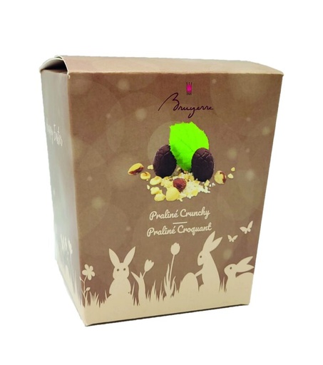 [11030173] BRUYERRE EASTER BOX OF CRUNCHY PRALINE MILK EGGS 170GR 8X170GR